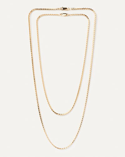 PDPAOLA Serpentine Chain Necklace - Gold | Mocha Australia