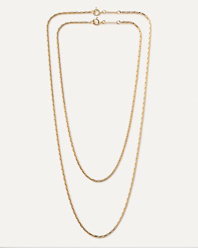 PDPAOLA Boston Chain Necklace - Gold | Mocha Australia