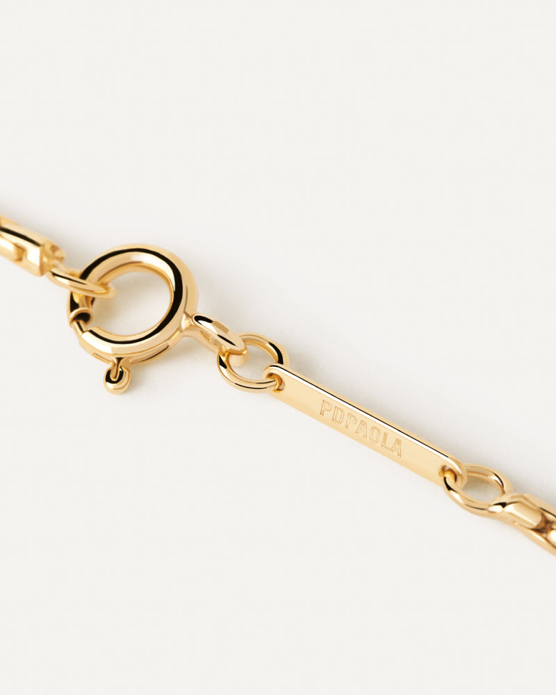 PDPAOLA Boston Chain Necklace - Gold | Mocha Australia