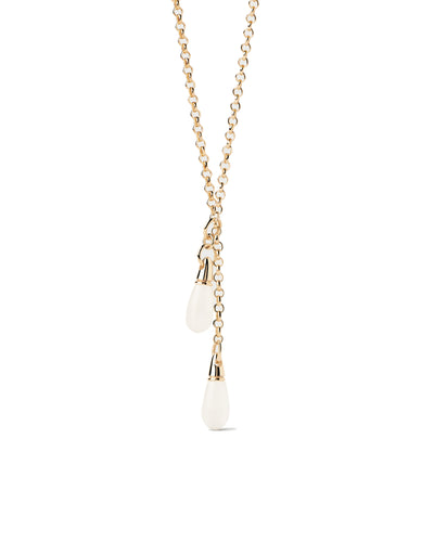 PDPAOLA Rock Crystal Tango Chain Necklace - Gold | Mocha Australia