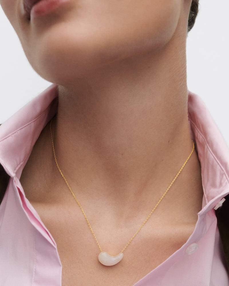 PDPAOLA Quartz Aura Necklace - Gold | Mocha Australia