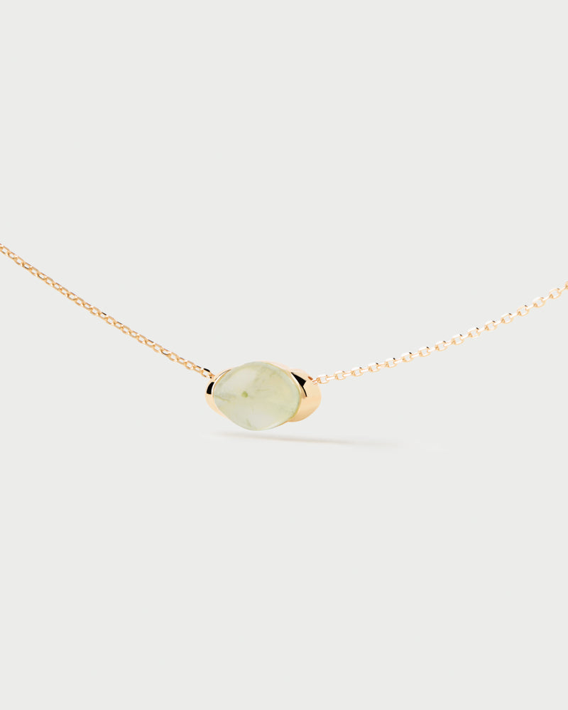 PDPAOLA Prehnite Bay Necklace - Gold | Mocha Australia