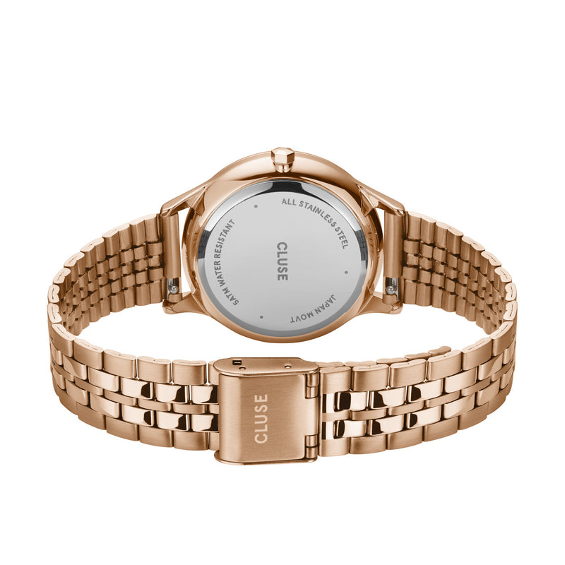 CLUSE Minuit Multifunction White - Rose Gold | Mocha Australia