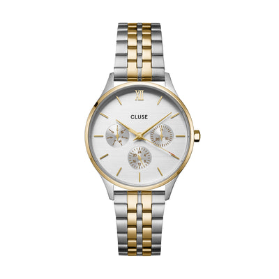 CLUSE Minuit Multifunction Bicolour - Silver/Gold | Mocha Australia
