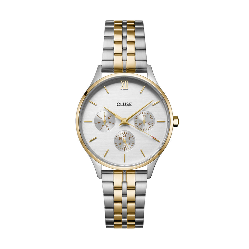 CLUSE Minuit Multifunction Bicolour - Silver/Gold | Mocha Australia