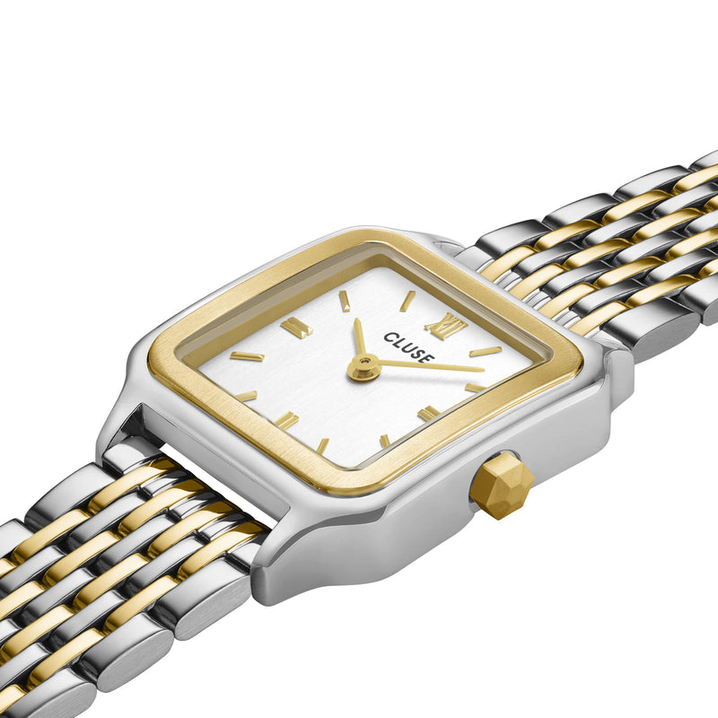 CLUSE Gracieuse Petite - Double Bicolour Steel/White
