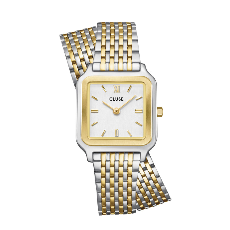 CLUSE Gracieuse Petite - Double Bicolour Steel/White