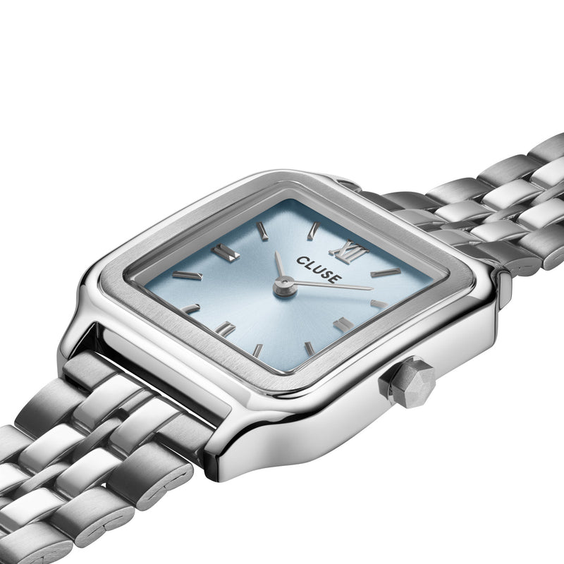 CLUSE Gracieuse Watch Light Blue - Silver | Mocha Australia