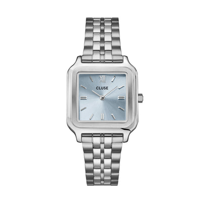 CLUSE Gracieuse Watch Light Blue - Silver | Mocha Australia