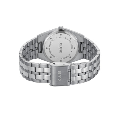 CLUSE Retro 70's - Steel Silver Link/Sage Green