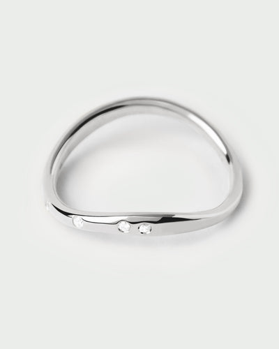 PDPAOLA Air Ring - Silver | Mocha Australia