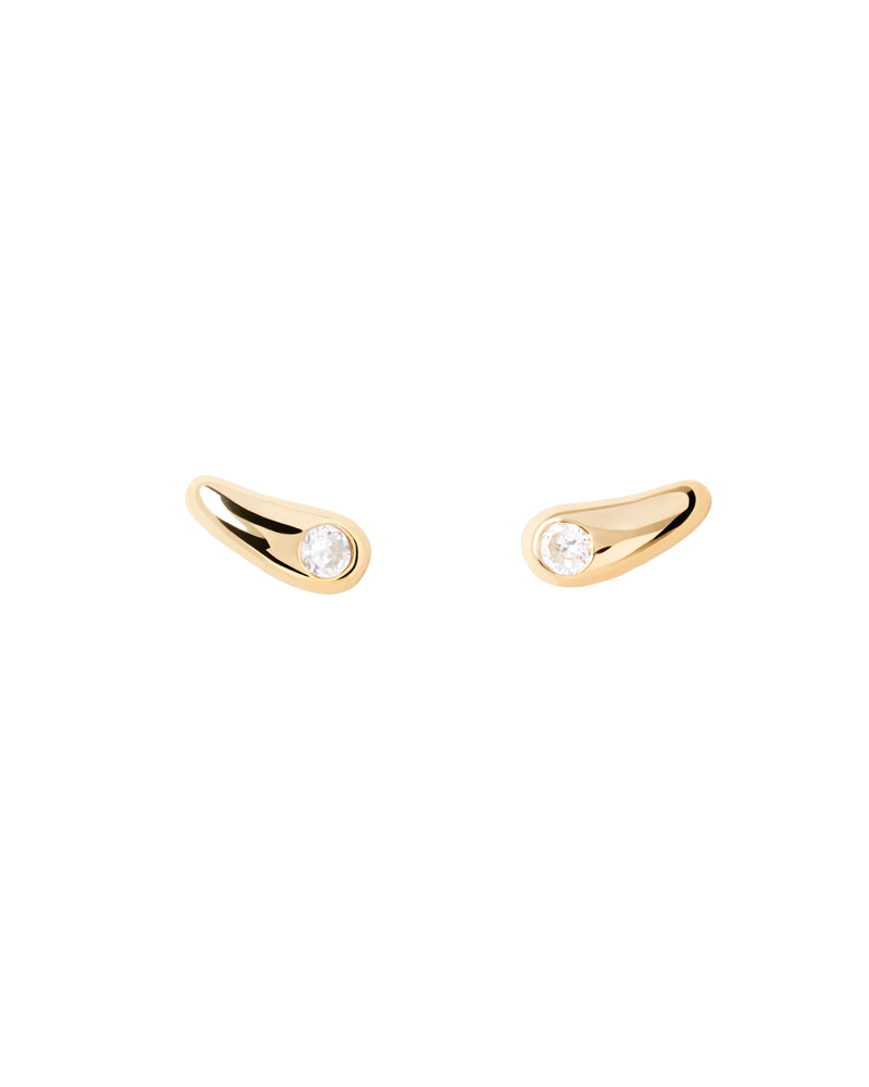 PDPAOLA Serena Stud Earrings - Gold