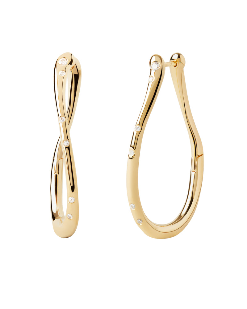 PDPAOLA Air Hoops - Gold | Mocha Australia