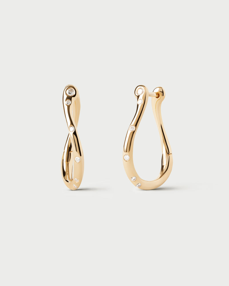 PDPAOLA Air Mini Hoops - Gold | Mocha Australia