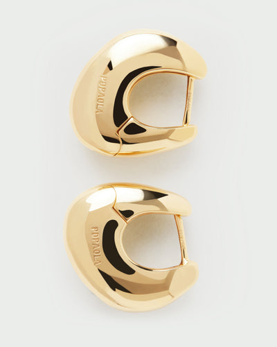 PDPAOLA Wave Hoops - Gold | Mocha Australia