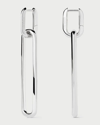 PDPAOLA Rodeo Drop Earrings - Silver | Mocha Australia