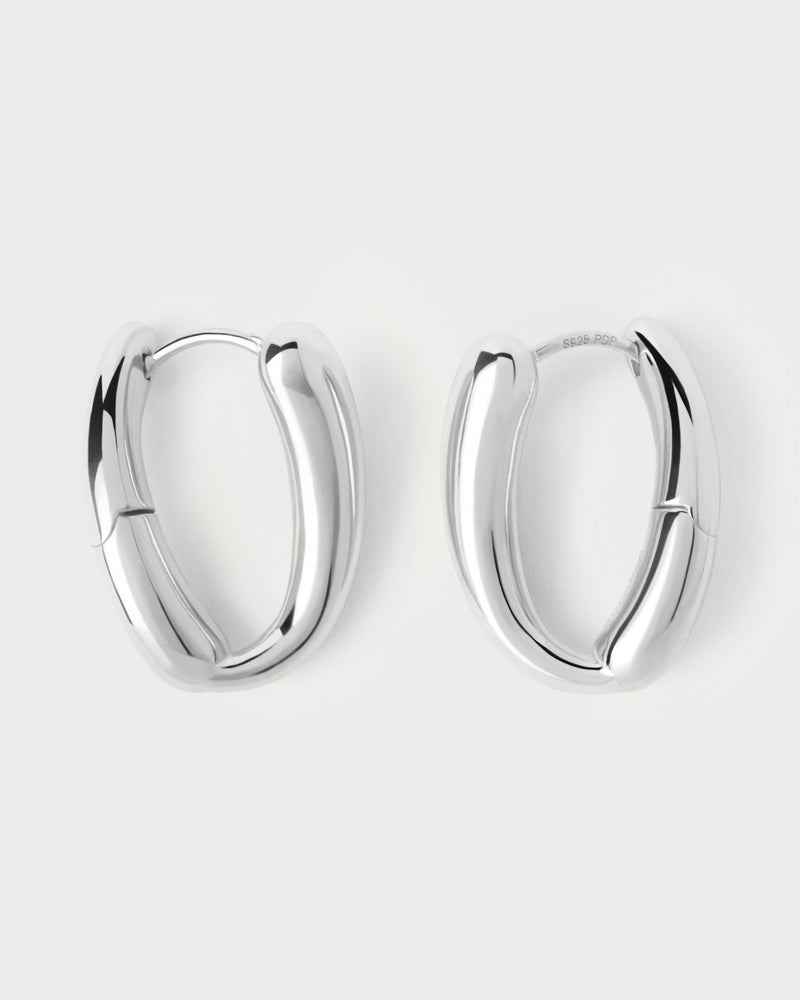 PDPAOLA Helix Hoop Earrings -  Silver | Mocha Australia