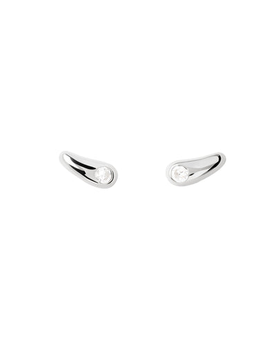 PDPAOLA Serena Stud Earrings - Silver | Mocha Australia