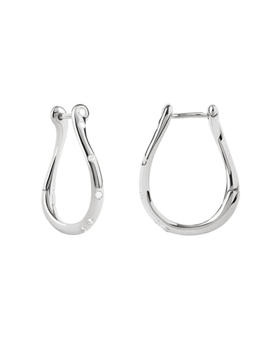 PDPAOLA Air Mini Hoops - Silver | Mocha Australia