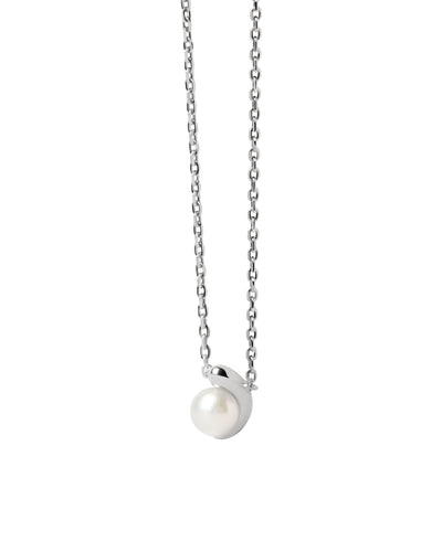 PDPAOLA La Perla Solitary Necklace - Silver | Mocha Australia