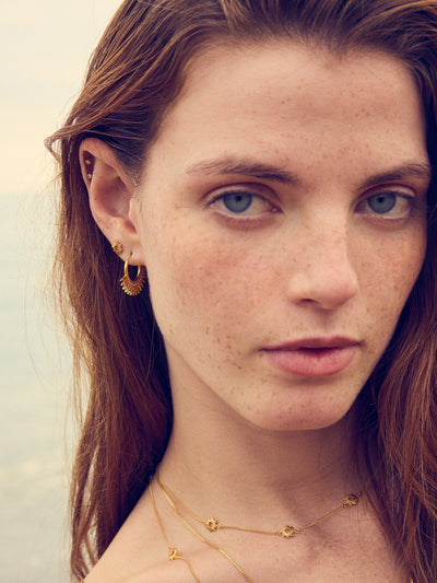 Rachel Jackson Rising Sun Hoop Earrings - Gold