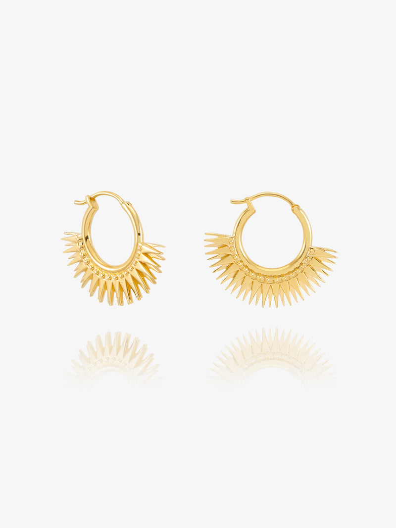 Rachel Jackson Rising Sun Hoop Earrings - Gold