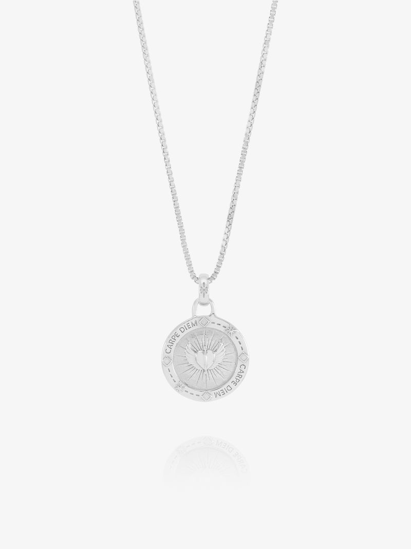 Rachel Jackson Carpe Diem Token of Love Necklace - Silver