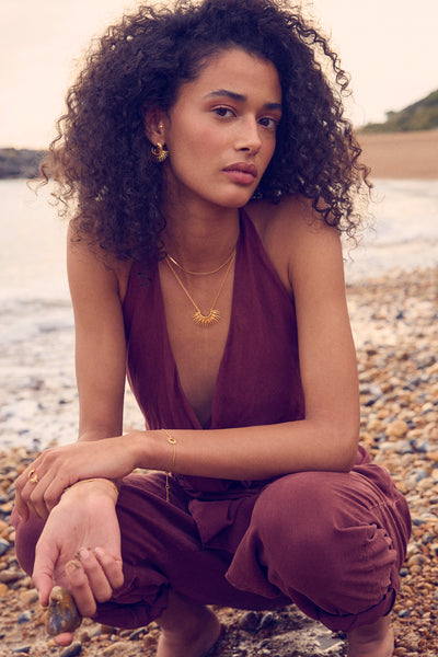 Rachel Jackson Rising Sun Necklace - Gold