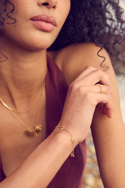 Rachel Jackson Mini Eternal Sun Bracelet - Gold