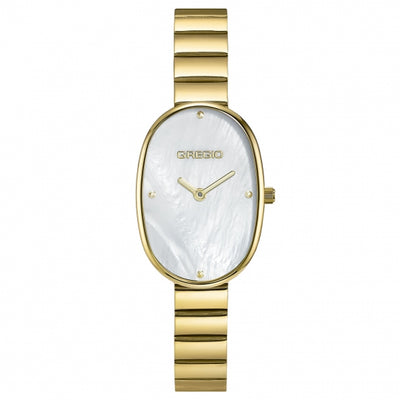 Gregio Aveline Watch White Face - Gold | Mocha Australia