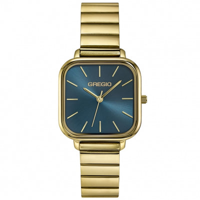 Gregio Aline Watch- Gold/Blue | Mocha Australia