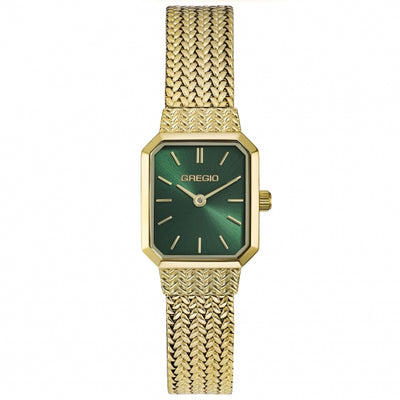 Gregio Maya Watch- Gold/Green | Mocha Australia