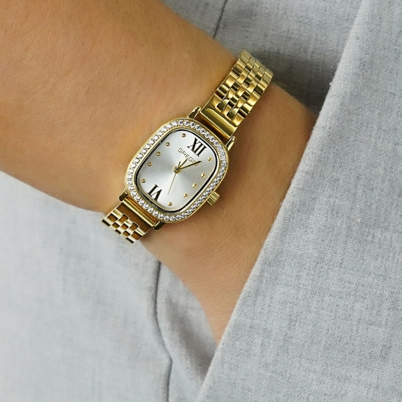 Gregio Aurora Watch- Yellow Gold/White Face | Mocha Australia