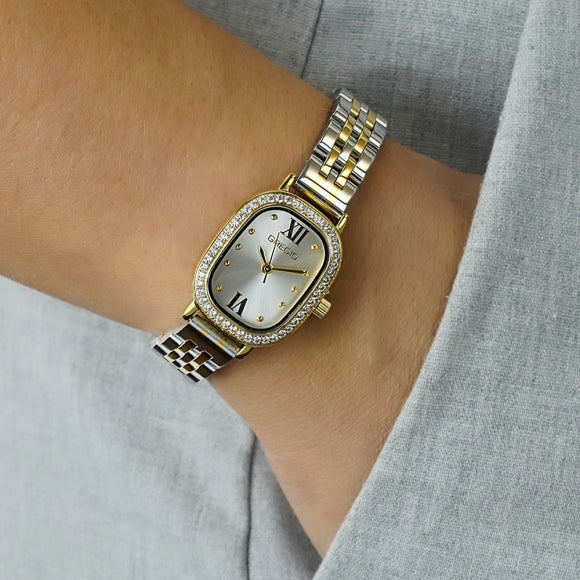 Gregio Aurora Watch- Two Tone/White Face | Mocha Australia