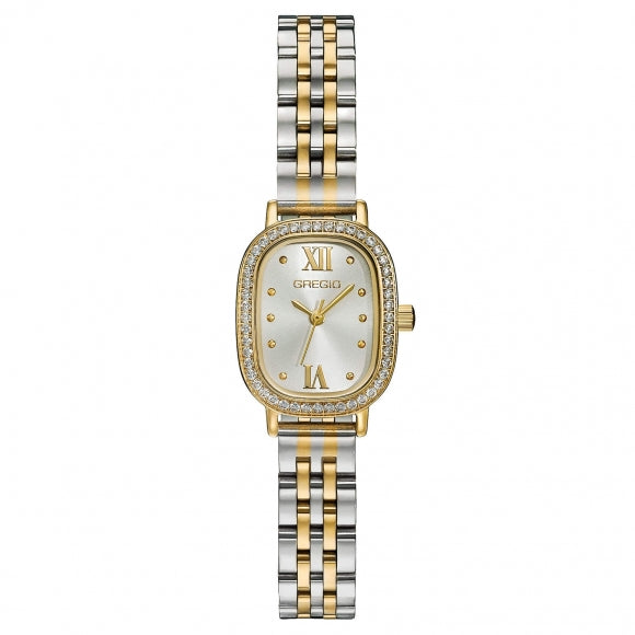 Gregio Aurora Watch- Two Tone/White Face | Mocha Australia