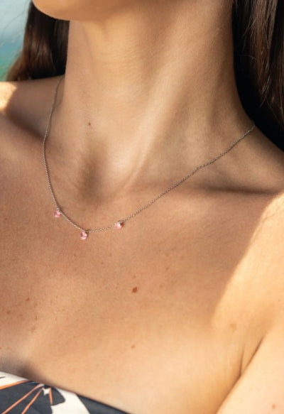 Georgini Mirage Ethereal Pendant- Silver & Morganite CZ | Mocha Australia