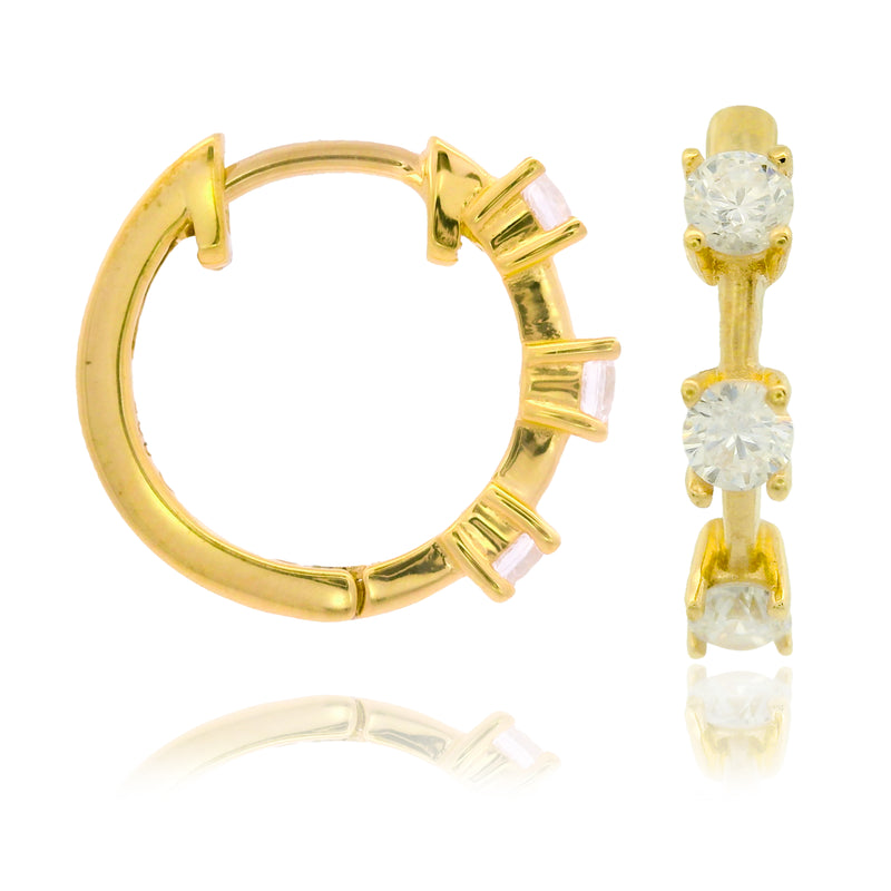 Georgini Chic Noel Trilogy Hoops - Gold | Mocha Australia
