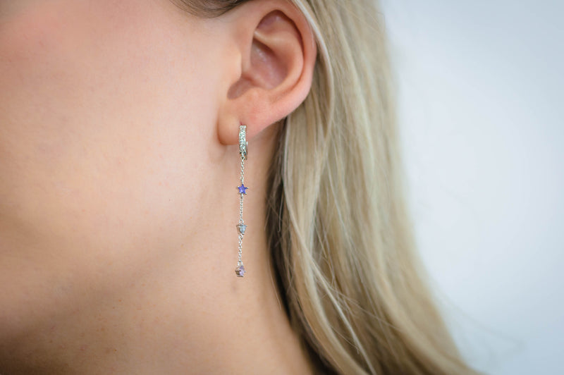 Georgini Christmas Journey Clara Earrings Mixed - Silver
