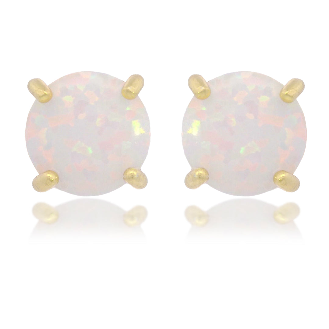Georgini Opal Glow Studs Gold Mocha Australia