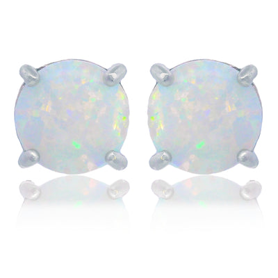 Georgini Opal Glow Studs - Silver | Mocha Australia