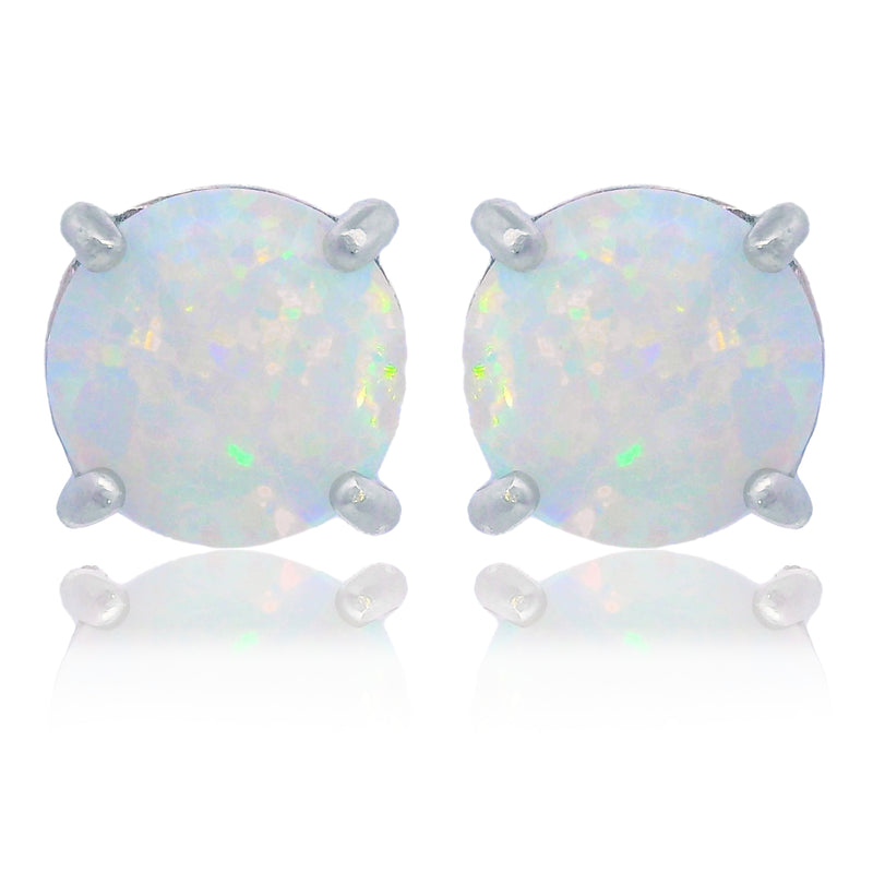 Georgini Opal Glow Studs - Silver | Mocha Australia