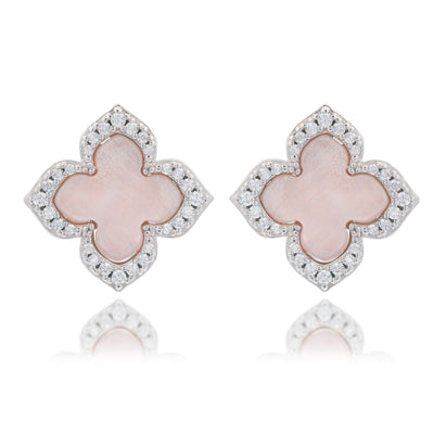 Georgini Sydney Soiree Fairwater Mother of Pearl Studs- Silver | Mocha Australia