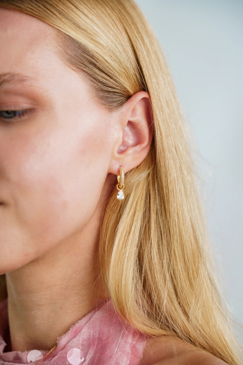 Georgini Wisteria Duo Pear Earrings - Gold