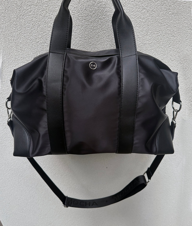 Mocha Ebby Weekender Tote Bag - Black | Mocha Australia