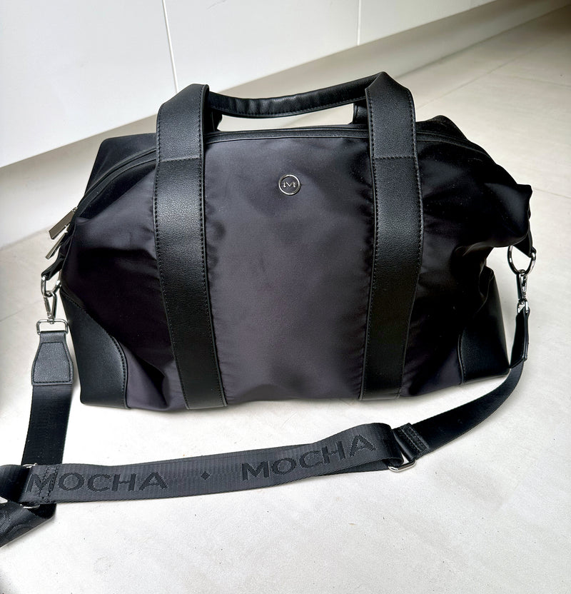 Mocha Ebby Weekender Tote Bag - Black | Mocha Australia