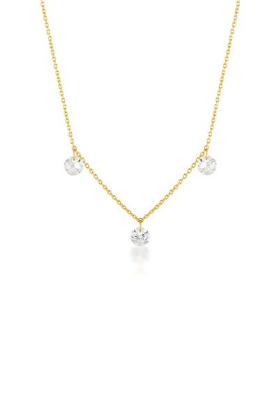 Georgini Mirage Ethereal Pendant- Gold & White CZ | Mocha Australia