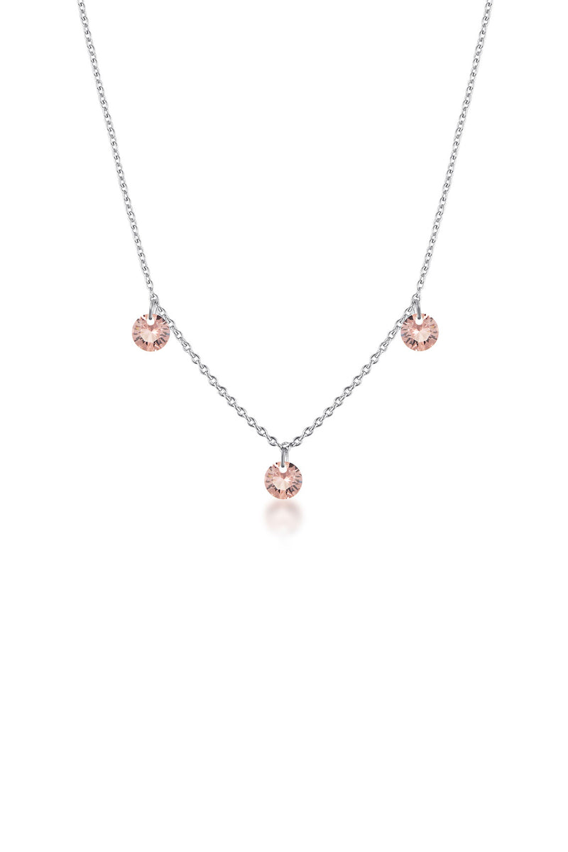 Georgini Mirage Ethereal Pendant- Silver & Morganite CZ | Mocha Australia