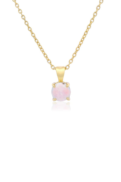 Georgini Wisteria Created Opal Pendant - Gold | Mocha Australia