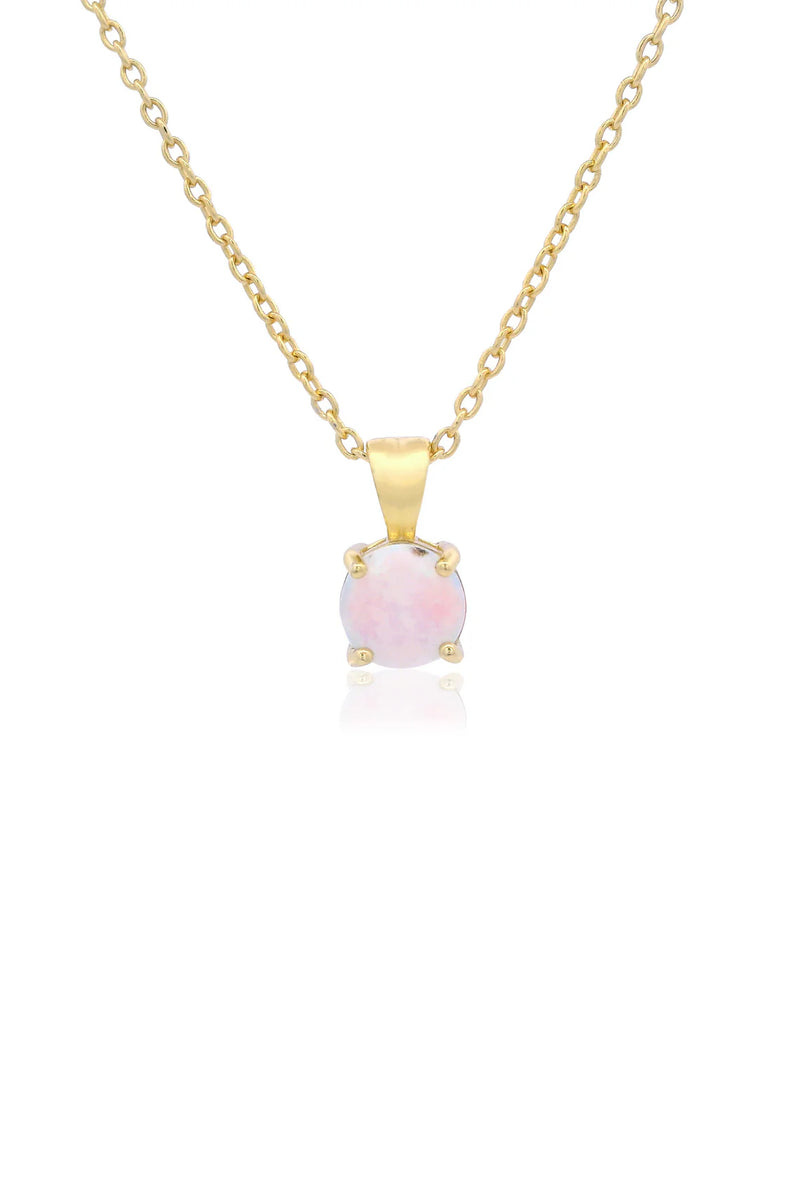Georgini Wisteria Created Opal Pendant - Gold | Mocha Australia