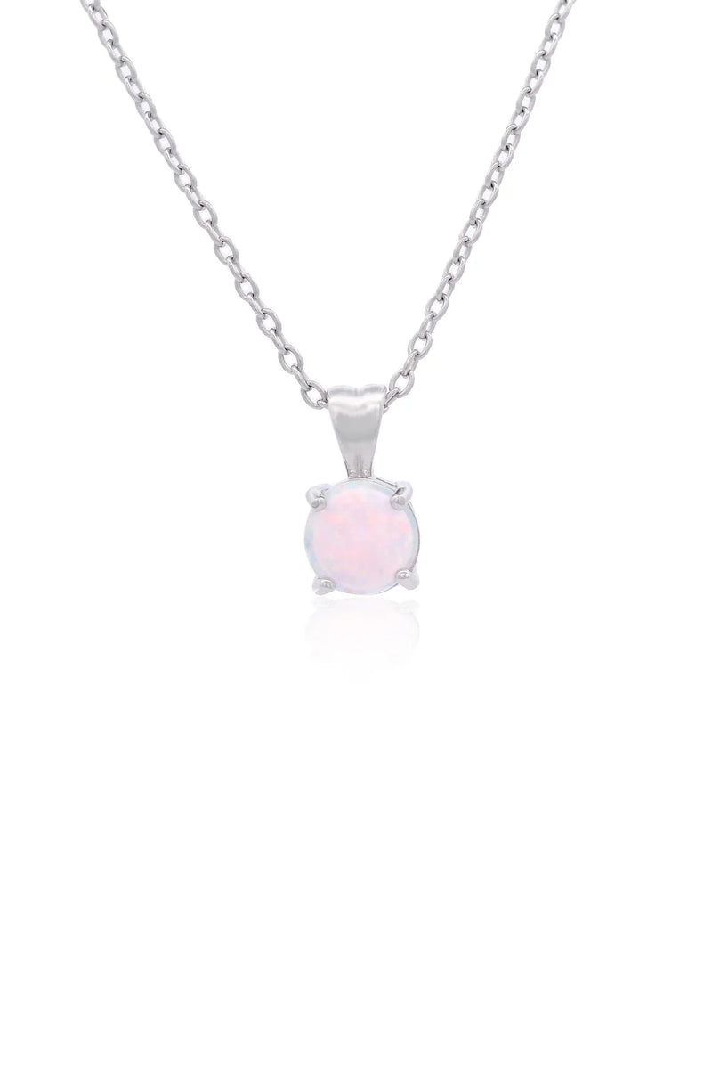 Georgini Wisteria Created Opal Pendant - Silver | Mocha Australia